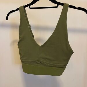 Fabletics Olive Green Sports Bra